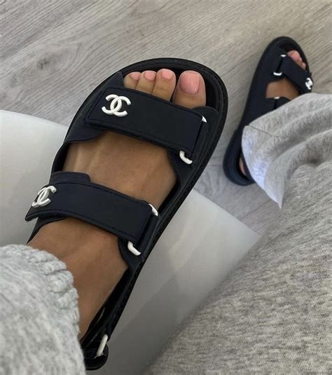 replica chanel thongs|the real chanel dad sandals.